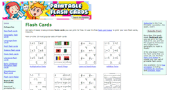 Desktop Screenshot of printableflashcards.net