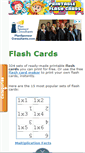 Mobile Screenshot of printableflashcards.net